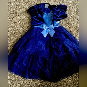Girl’s blue velvet dress- size 12